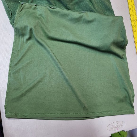 NWT Jessica Simpson |‎ Vineyard Green Syd Ruched Racerback Halter Dress - Large - Picture 13 of 16